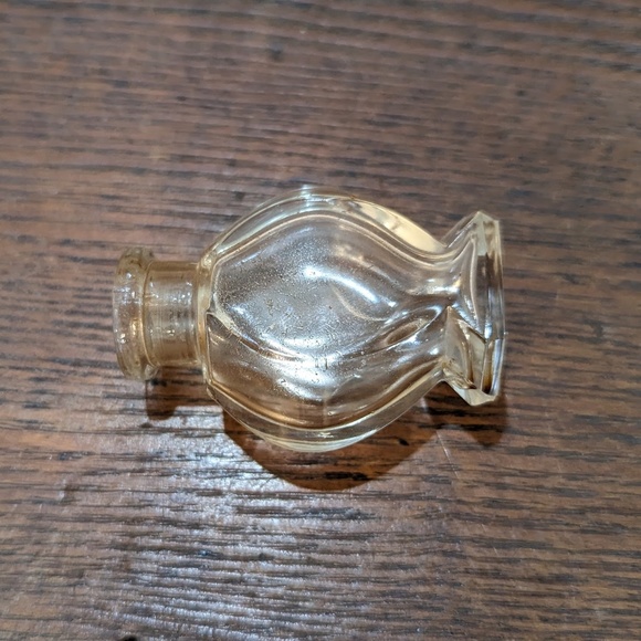 Vintage Cristallerie Oberursel Lead Crystal Etched Floral Perfume Glass Bottle - Picture 7 of 11